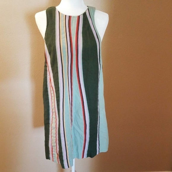 Anthropologie Maeve Keri Striped Sheath Shift Dress XS - Picture 2 of 4